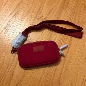 NEW Dagne Dover X Sephora Mara Neoprene phone sling rouge event LTD ED spice red
